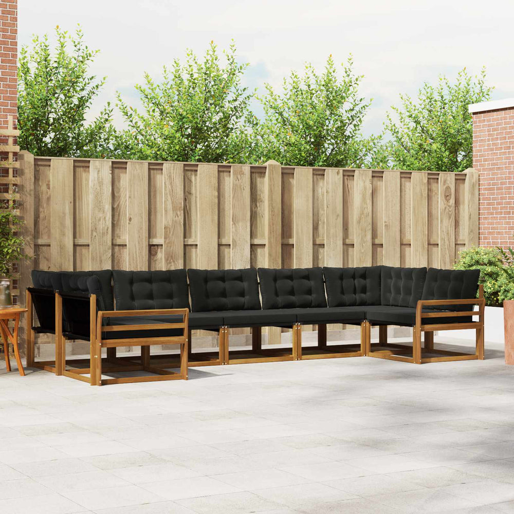 Outdoor Sofagarnitur mit Kissen, 7-teilig