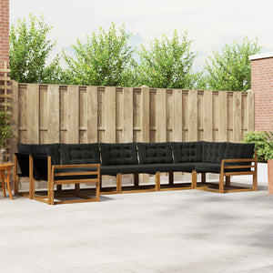 Outdoor Sofagarnitur mit Kissen, 7-teilig