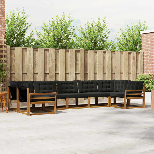 Outdoor Sofagarnitur mit Kissen, 7-teilig