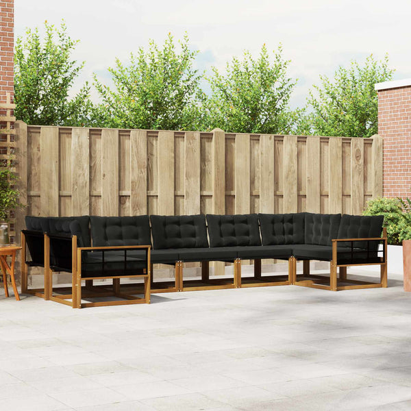 Outdoor Sofagarnitur mit Kissen, 7-teilig
