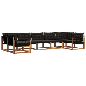 Outdoor Sofagarnitur mit Kissen, 7-teilig