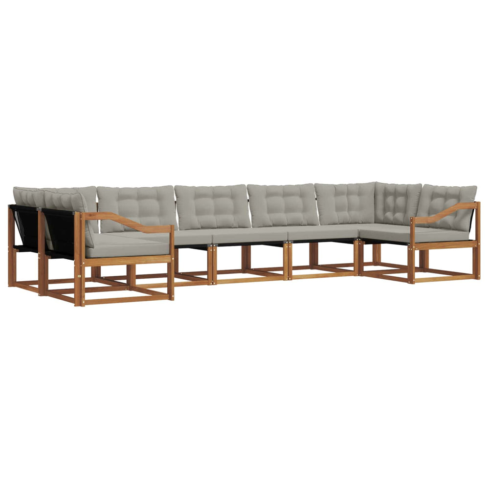 Outdoor Sofagarnitur mit Kissen, 7-teilig
