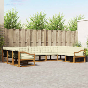 9-teilige Outdoor Sofagarnitur mit Kissen