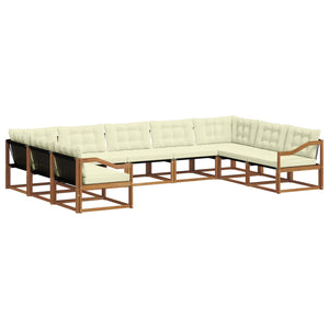 9-teilige Outdoor Sofagarnitur mit Kissen