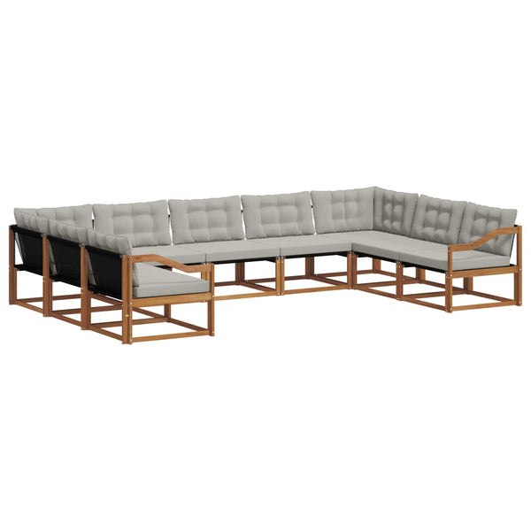 9-teilige Outdoor Sofagarnitur mit Kissen