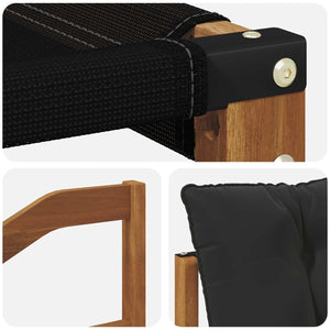 Outdoor Sofagarnitur mit Kissen, 9-teilig
