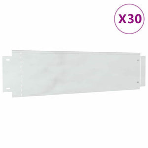 Verzinkte Rasenkanten Silber 30 Stk. 100x25cm