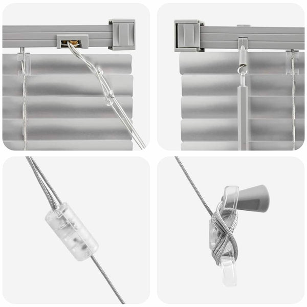 Aluminium Jalousie Silber 130x40cm