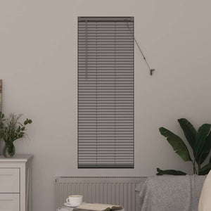 Aluminium Jalousie Silber 130x40cm