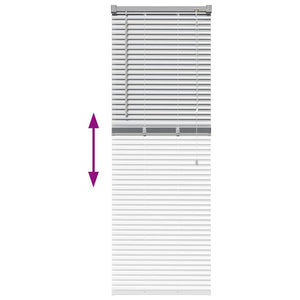 Aluminium Jalousie Silber 130x40cm