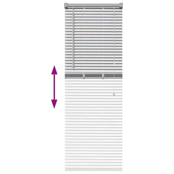 Aluminium Jalousie Silber 130x40cm