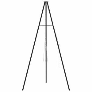 Lagerfeuer Stativ Schwarz Stahl 171,5cm