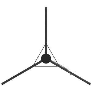 Lagerfeuer Stativ Schwarz Stahl 171,5cm