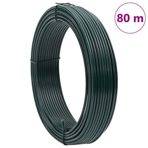 vidaXL Fil de Ligature Vert 80 m PVC