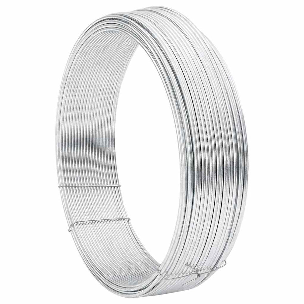 Zaunbindedraht Silber, Verzinkt, 33 m