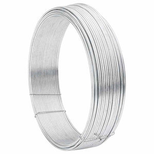 Zaunbindedraht Silber, Verzinkt, 33 m