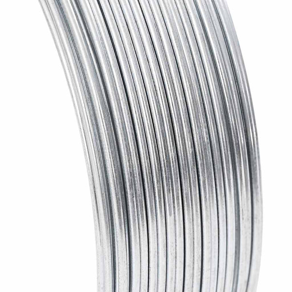 Zaunbindedraht Silber, 80 m, Verzinkt