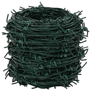 Grüner Stacheldraht 50 m Feuerverzinkt