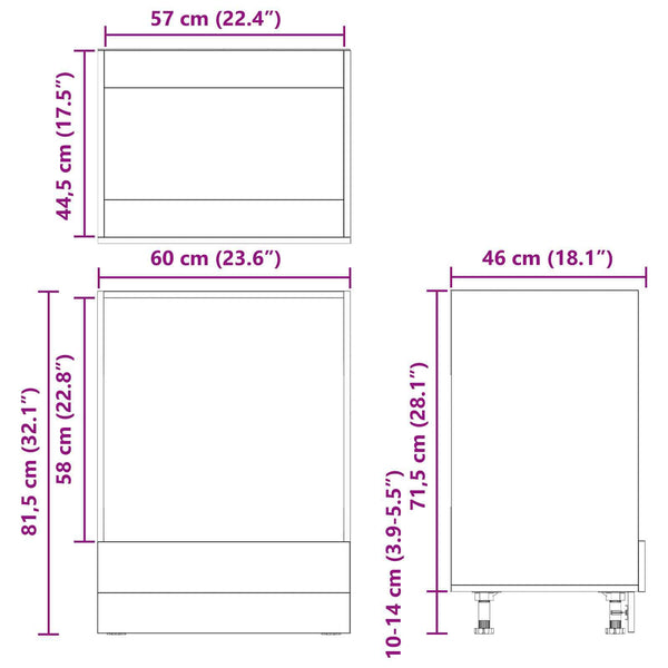 Artisan Eiche Hängeschrank, 60cm