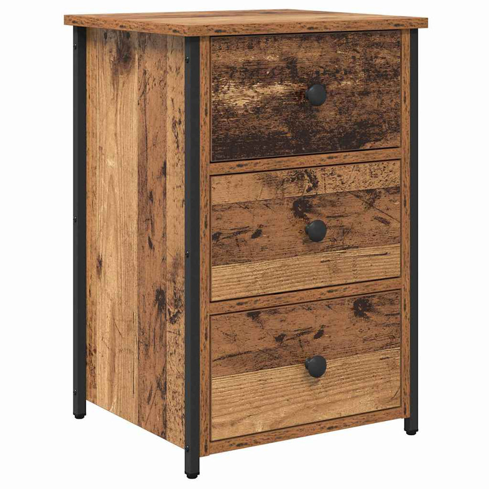 vidaXL Nightstand Brown 40 x 36 x 60 cm Solid Reclaimed Wood