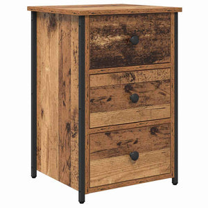 vidaXL Table de chevet marron 40 x 36 x 60 cm bois de récupération massif