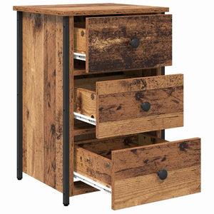 vidaXL Table de chevet marron 40 x 36 x 60 cm bois de récupération massif