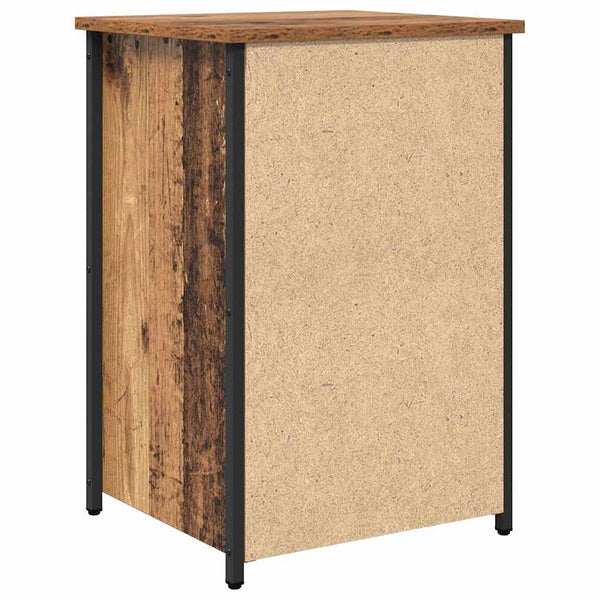 vidaXL Table de chevet marron 40 x 36 x 60 cm bois de récupération massif