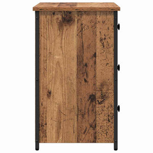 vidaXL Table de chevet marron 40 x 36 x 60 cm bois de récupération massif