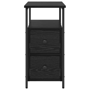 vidaXL Nightstand 2 pcs Black Oak Look 30 x 60 x 60 cm