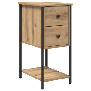 Nachttisch 2er Set Eiche 32x42x70 cm