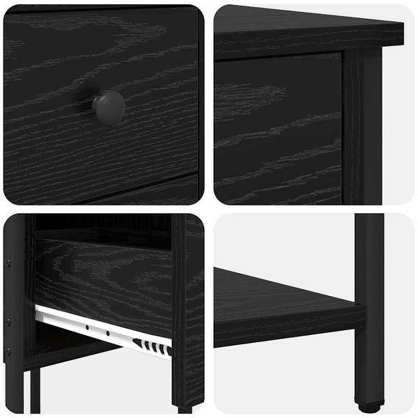 Nachttisch Schwarze Eiche Holz