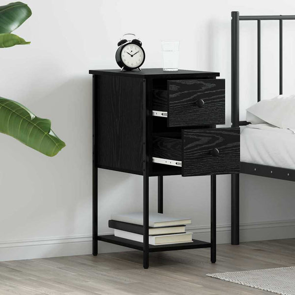 Nachttisch Schwarze Eiche Holz