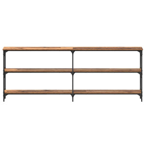 Konsolentisch Altholz 200cm mit Metallrahmen