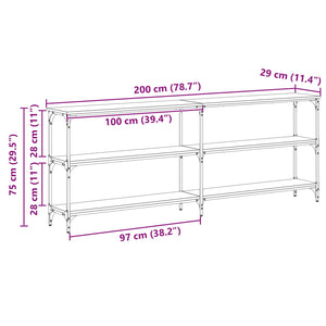 Konsolentisch Artisan Eiche 200cm
