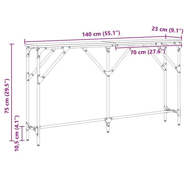 Konsolentisch Altholz, 140cm