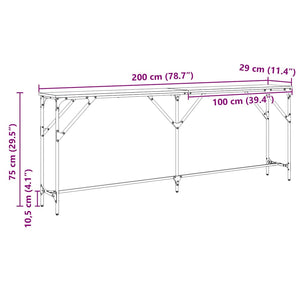 Konsolentisch Altholz 200cm