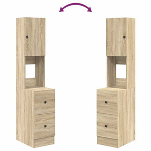 Küchenschrank Beige mit Regalen 35x50x180cm