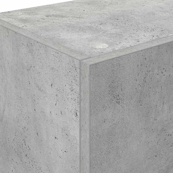 Grauer Küchenschrank mit Regal, 180 cm hoch