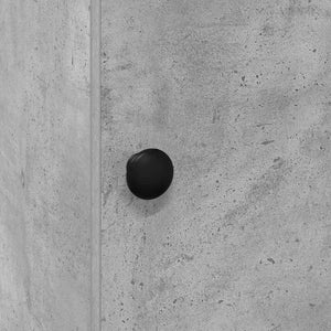 Grauer Küchenschrank mit Regal, 180 cm hoch