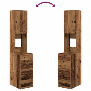 Küchenbuffet Altholz 32x50x180 cm