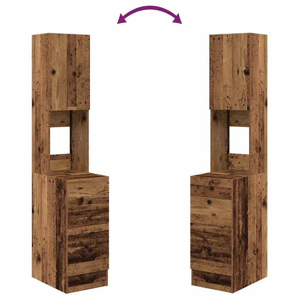 Küchenbuffet Altholz 32x50x180 cm