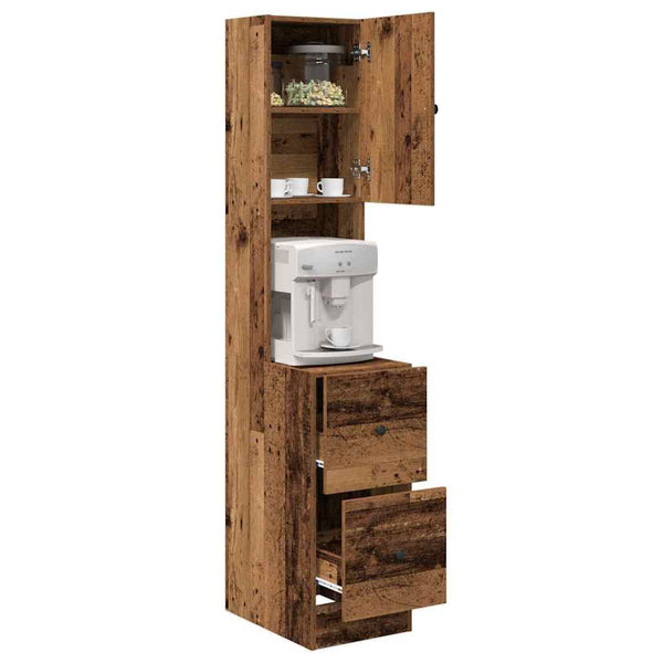 Küchenbuffet Altholz 32x50x180 cm