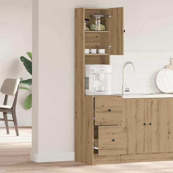 Küchenbuffet Artisan Eiche 32x50x180 cm