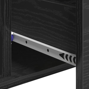 Schwarzes Sideboard Eichenoptik 60cm