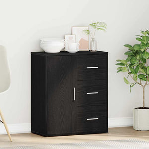 Schwarzes Sideboard Eichenoptik 60cm