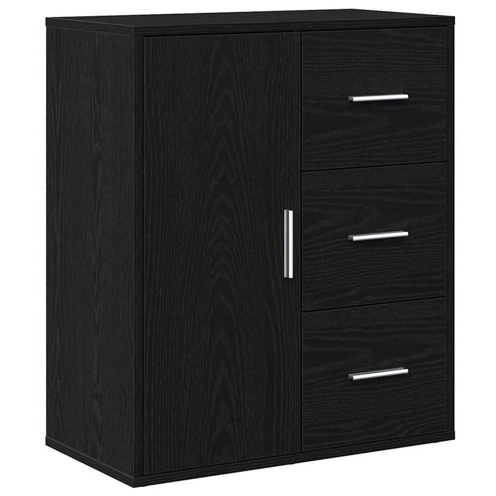 vidaXL Sideboard Black Oak Look 60 x 31 x 70 cm Engineered Wood