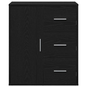 Schwarzes Sideboard Eichenoptik 60cm
