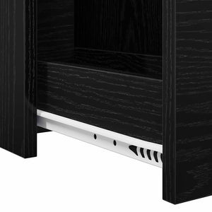 vidaXL Ensemble de meubles de salle de bain noir aspect chêne 22 x 44 x 61,5 cm
