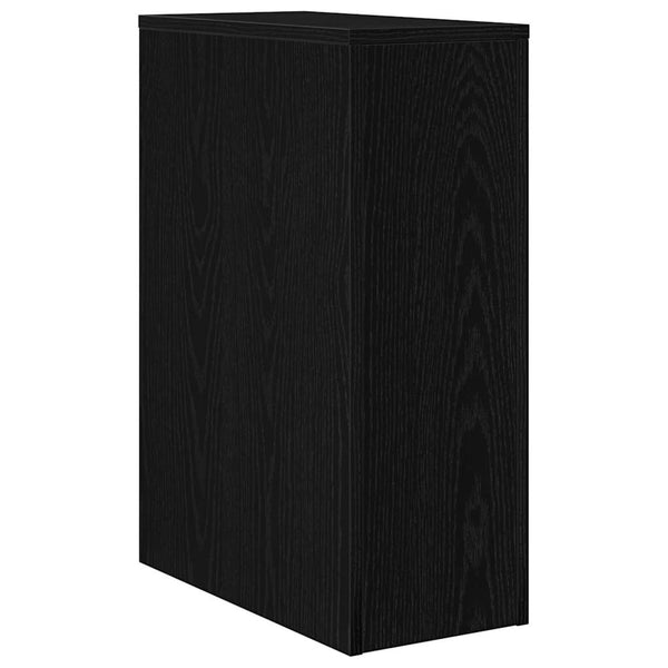 vidaXL Ensemble de meubles de salle de bain noir aspect chêne 22 x 44 x 61,5 cm