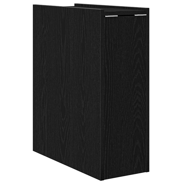 Badmöbel Set Schwarz Eichen-Optik 80cm